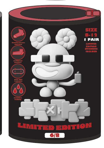 SKOCKZ Socks — Vicious Velvet (6/8) collectible can